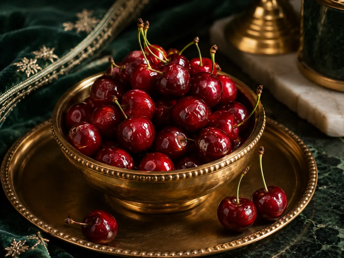 Cherry ingredient for sweet paan at Manakamana Paan Bhandar