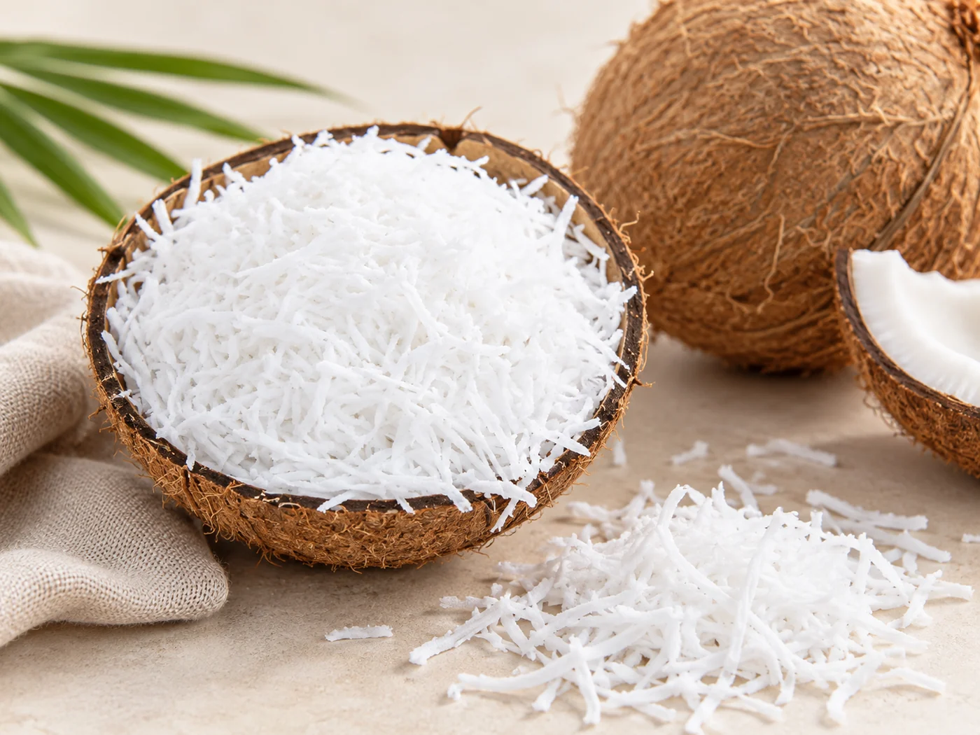 Shredded coconut used in sweet paan preparation at Manakamana Paan Bhandar in Koteshwor