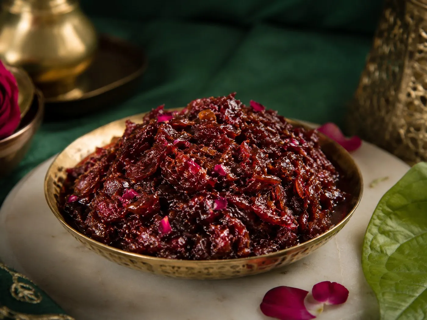 Gulkand ingredient for rose-sweet paan at Manakamana Paan Bhandar