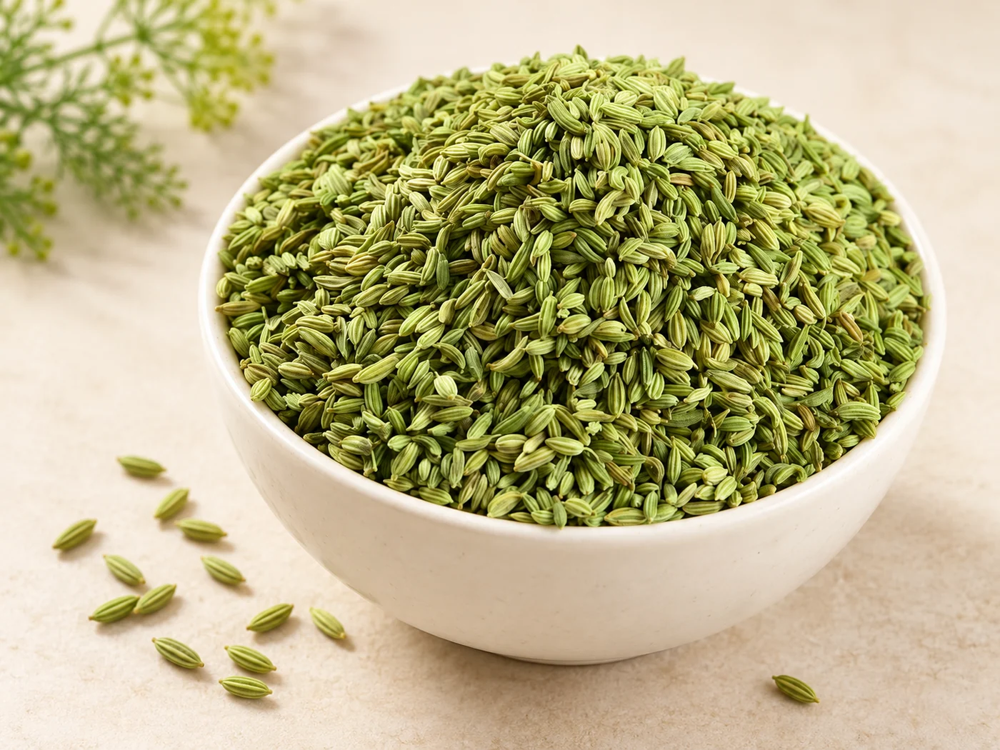Green fennel seeds used for refreshing paan preparation at Manakamana Paan Bhandar in Koteshwor