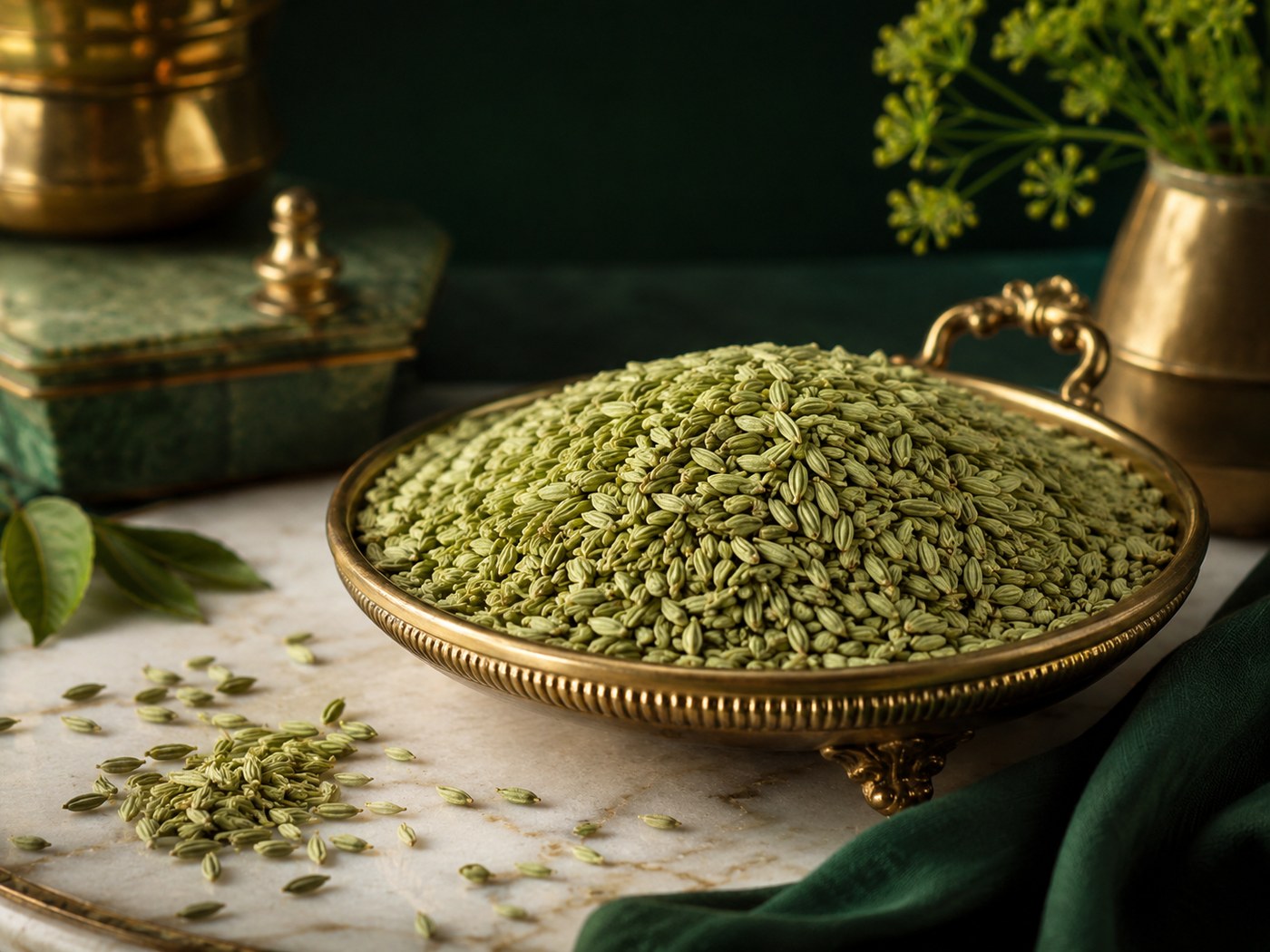 Saunf ingredient for refreshing pan at Manakamana Pan Bhandar