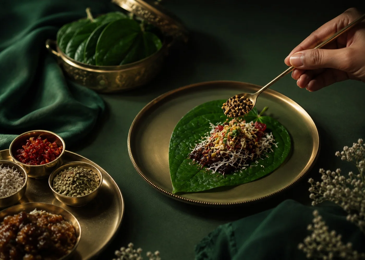 Balanced paan taste preparation with rich ingredients
