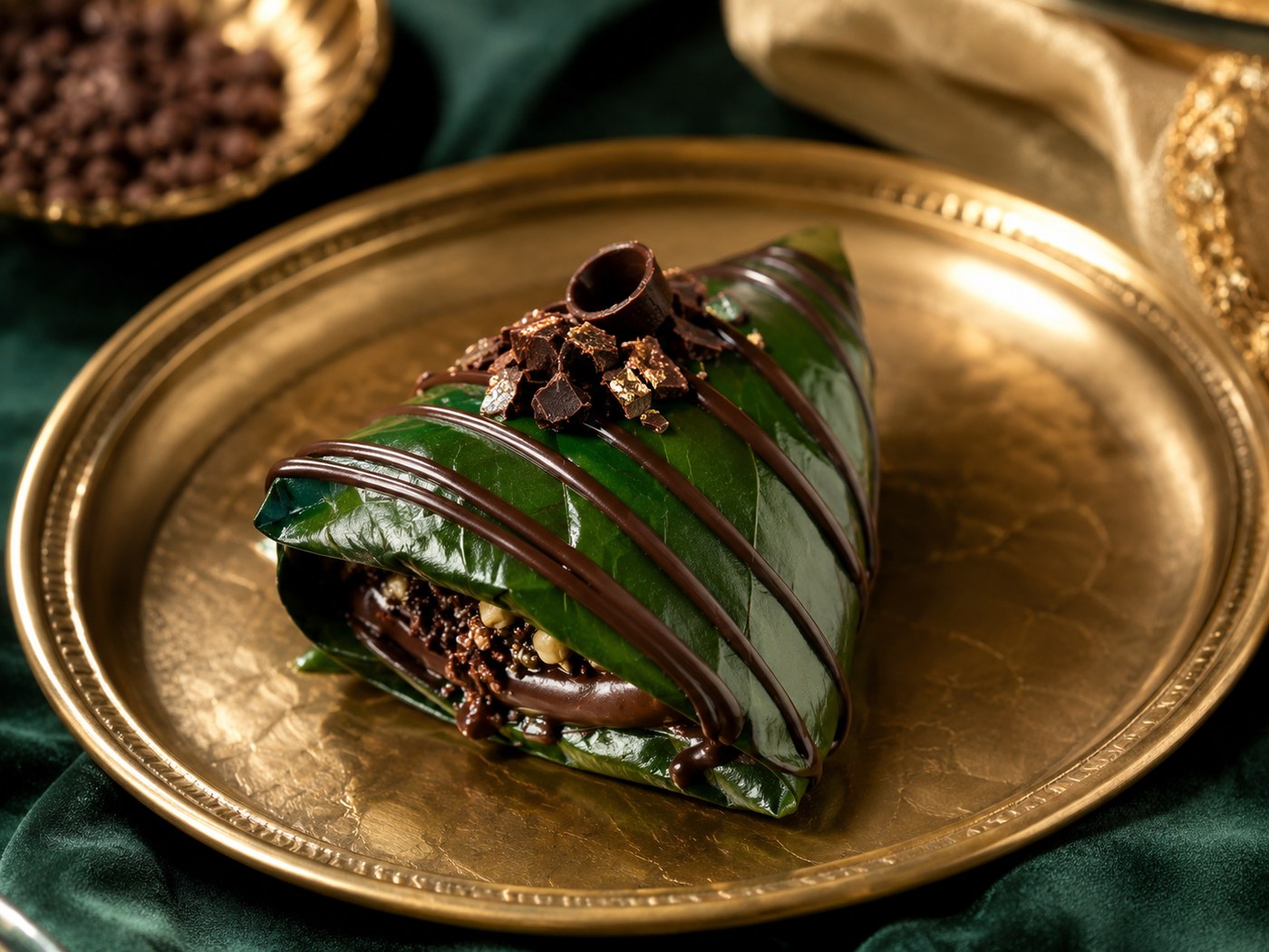 Chocolate paan with rich sweet ingredients at Manakamana Paan Bhandar