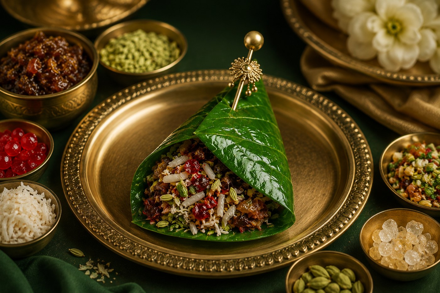 Custom paan crafted fresh with selected ingredients at Manakamana Paan Bhandar