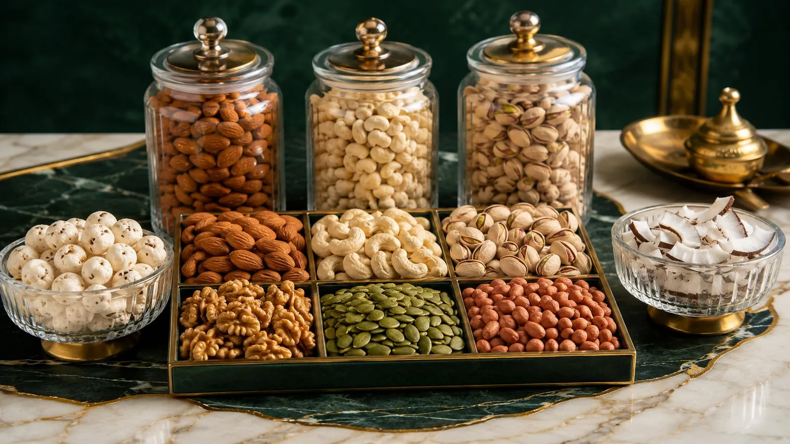 Premium dry fruits and nuts available at Manakamana Paan Bhandar in Koteshwor